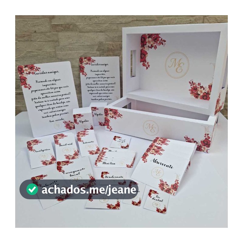 Kit toalete personalizado Feminino e Masculino - Casamento/Aniversário