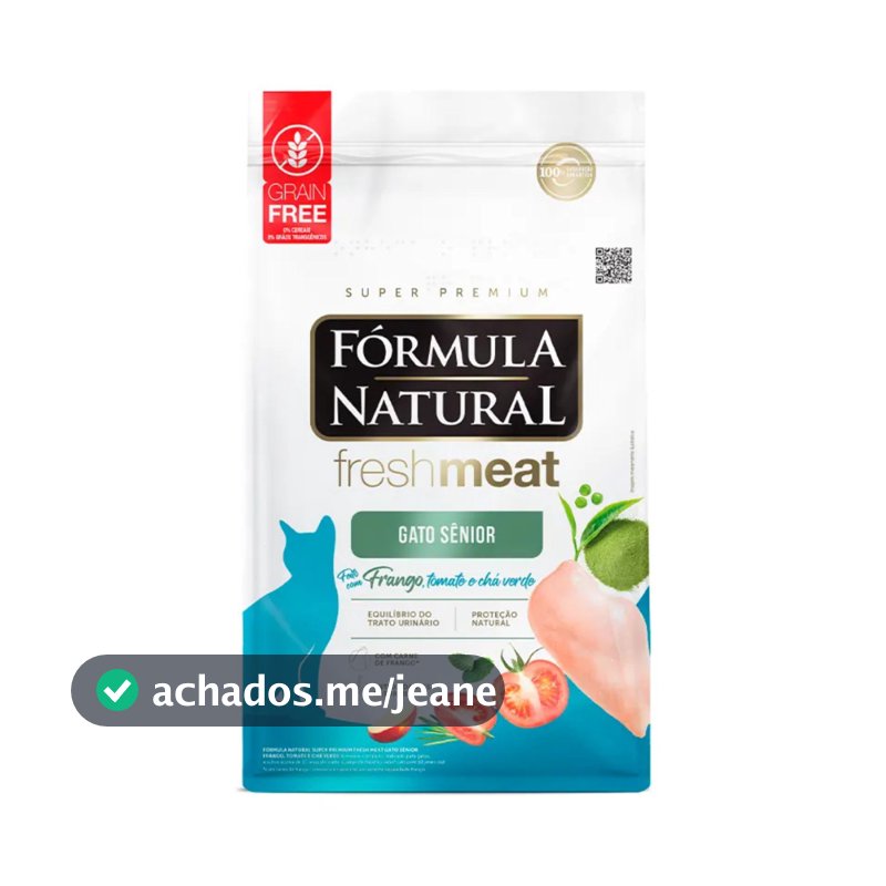 Ração Fórmula Natural Fresh Meat Gato Sênior Frango 10,1kg
