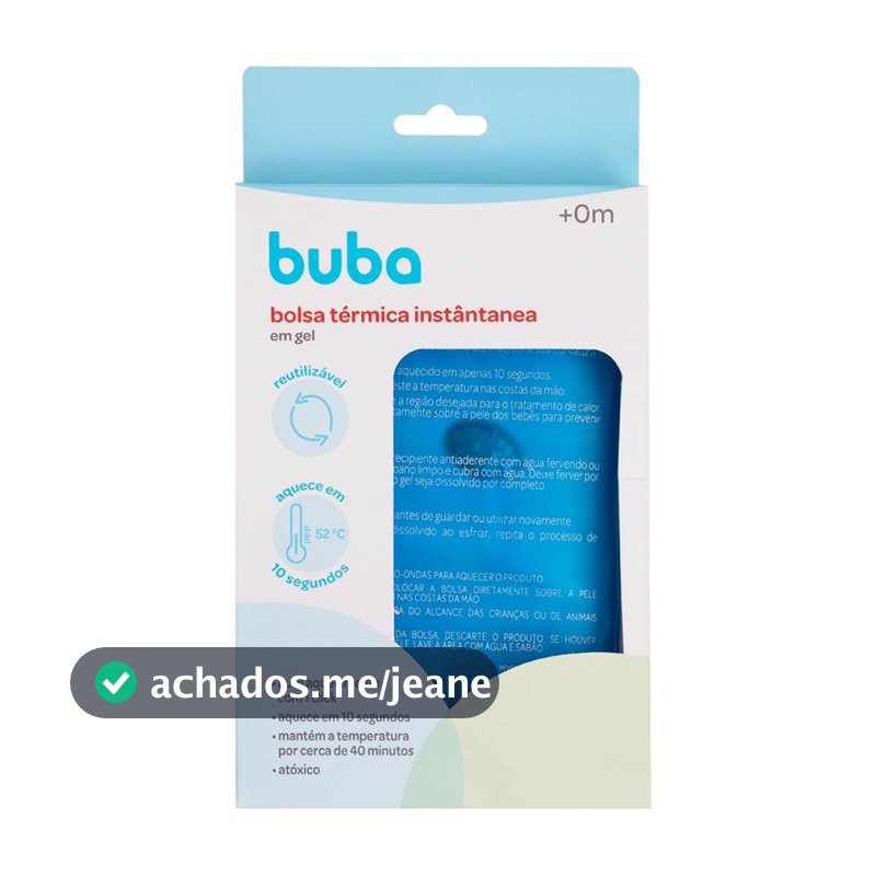 Bolsa Térmica em Gel Aquecimento Instântanea Em Um Click Alívio Cólicas Dores Bebê Buba