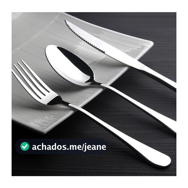 18 Peças Talheres De Aço Inox Garfo Colher Faca Faqueiro Cozinhas