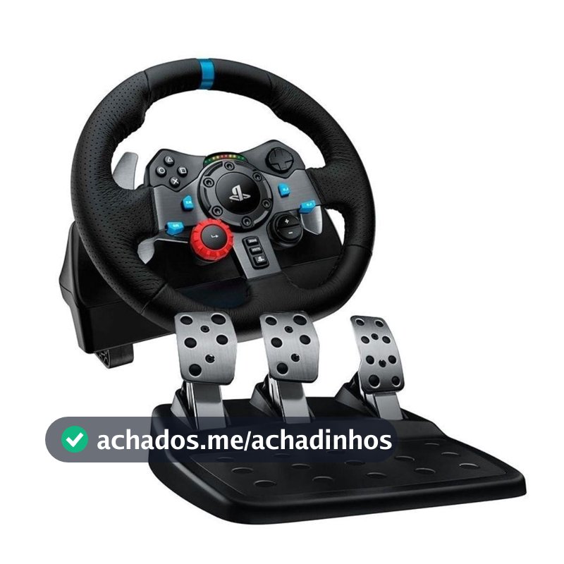 Volante de Corrida Driving Force c/ pedal Logitech G29 PS4,