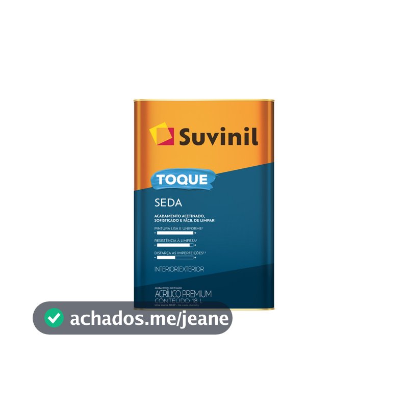 Tinta Acetinada Toque Seda Cores 18L Suvinil Acabamento Acetinado Premium