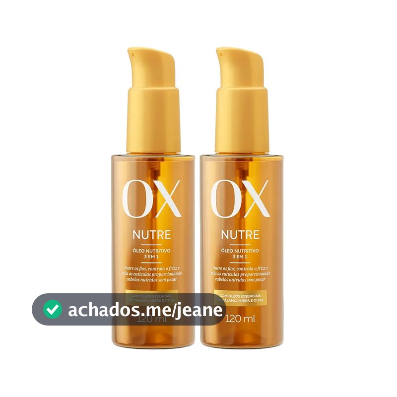 Kit 2 Und Óleo Nutritivo Ox Nutre 3 em 1 120ml