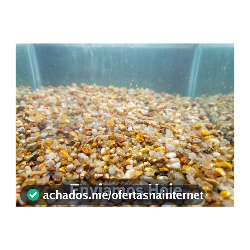 Cascalho de Rio Natural p/ Aquário Substrato Pedra de Rio Água Doce Betta 1kg a 5kg