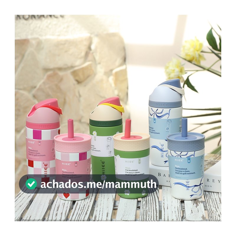 Hilee Garrafa 2 em 1 Free Sip com 2 Tampas, Anti Vazamento, Compatível 710/946/1183ml