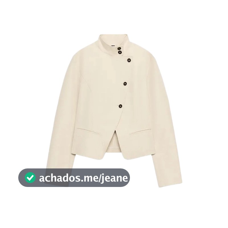 Outono novo produto Blazer feminino trespassado 4749703