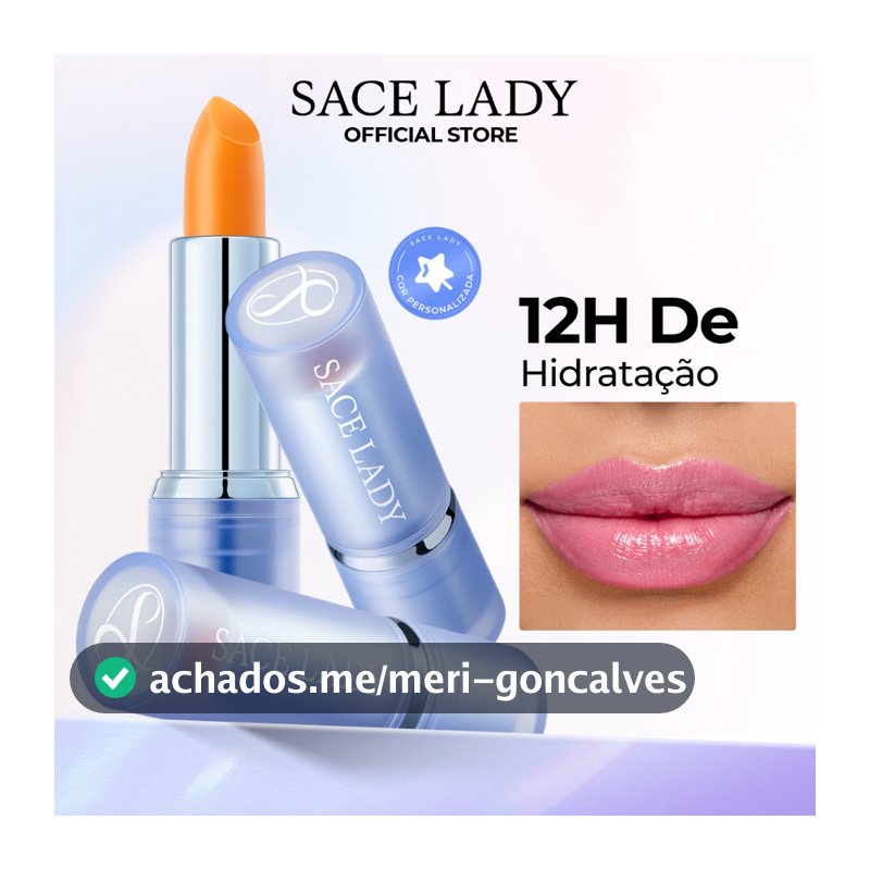 Batom Mágico SACE LADY  hidratante labial de longa duração brilho