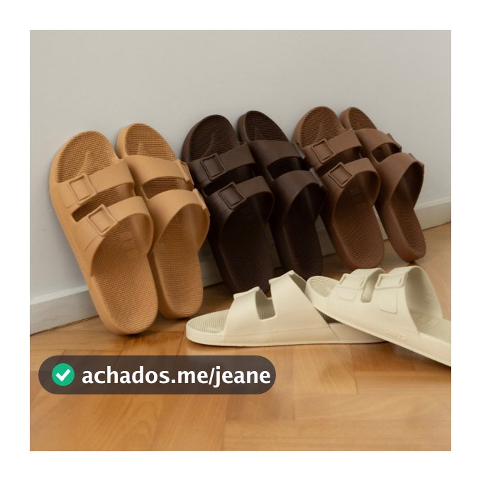 Sandália Chinelo Linus Clássica Vegana Unissex Slip On Palmilha Anatômica - Cores Neutras