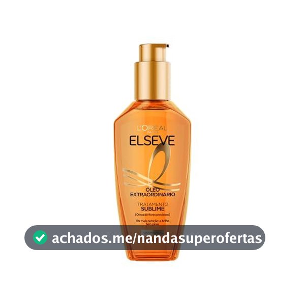Óleo Finalizador Óleo Extraordinário, Anti Frizz, Protetor Térmico, L'Oréal Paris Elseve 100ml