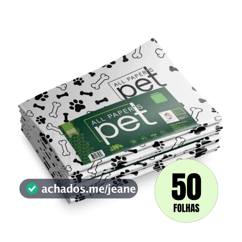 Jornal Pet Higiênico 50 Folhas Biodegradável Tapete Pet Folha Grande Tapete Pet