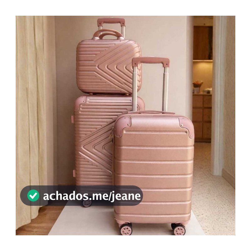kit  1,2 mala + frasqueira bordo aviao necesser necessaire 10kg