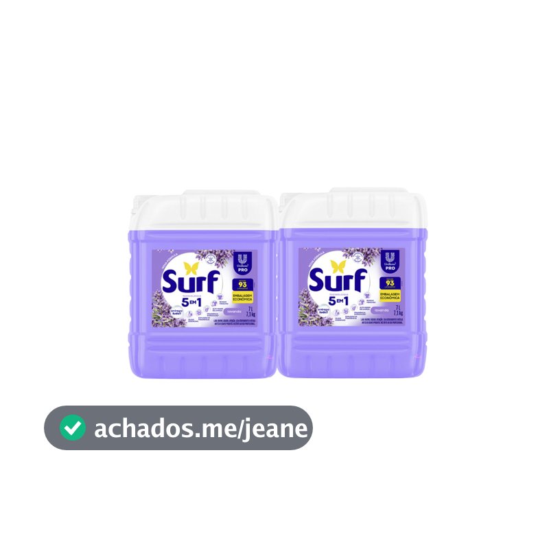 Kit 2und Lava Roupas Líquido Lavanda Profissional Surf 7L
