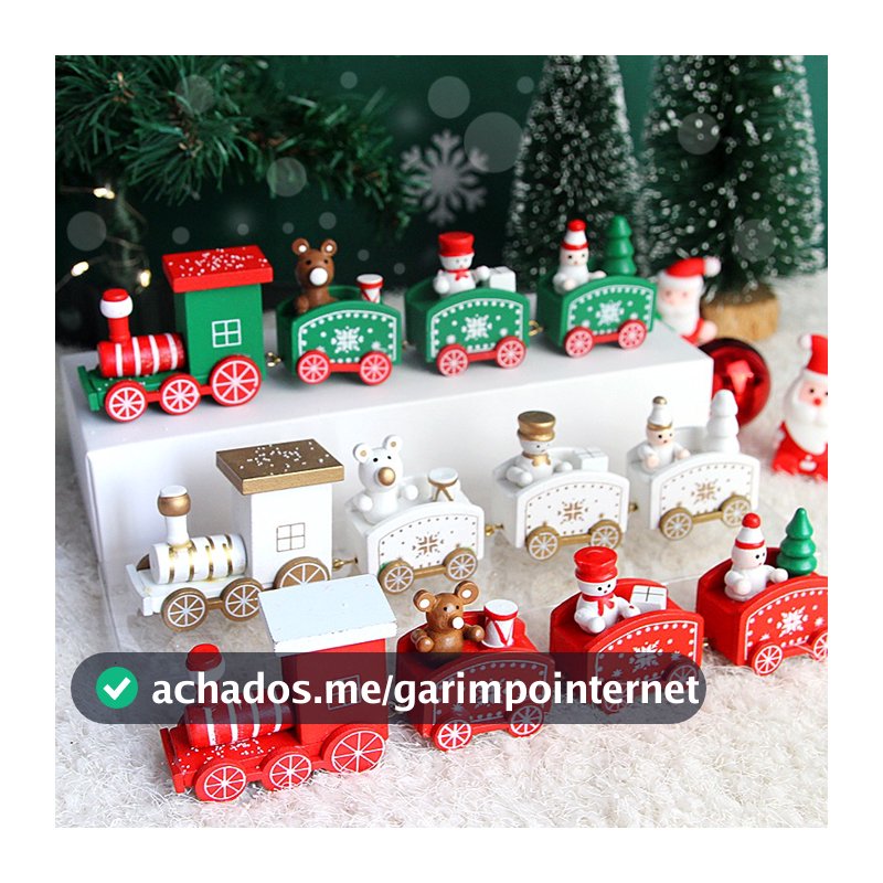 Mini Brinquedo De Decoração De Bolo De Trem De Natal , Presente Confortável