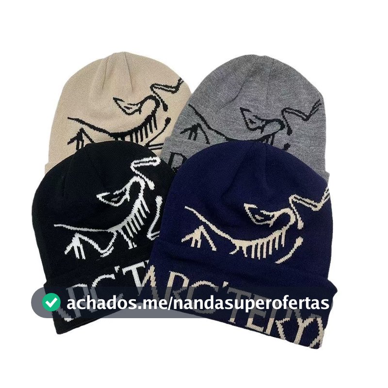 Moda Padrão Gorro Bonés Inverno Malha Chapéu Impresso Jacquard Gorros