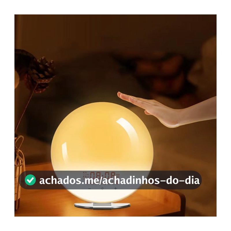Luminária De Mesa Abajur Radio Wifi Smart Alexa Led Quarto Criança Cyl6803