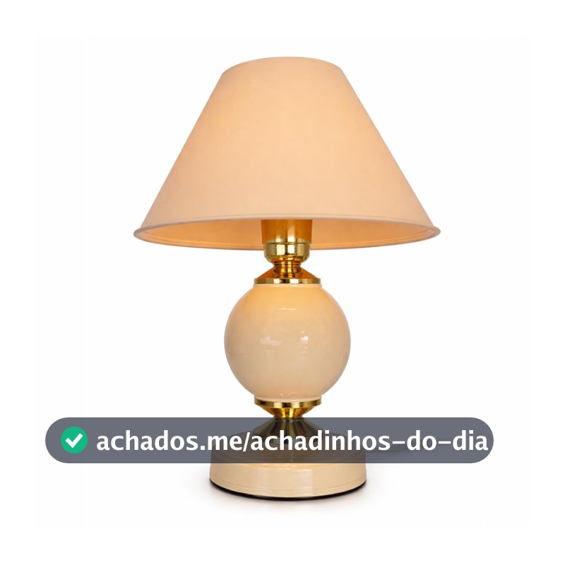 Abajur Luminária: Ilumine e Decore! Quarto, Sala, Mesa, Cabeceira. Bivolt. Moderno e Elegante