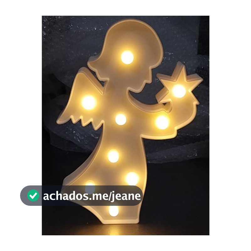 Anjo Decoração Presépio Natal Presente Luminária led Decoração