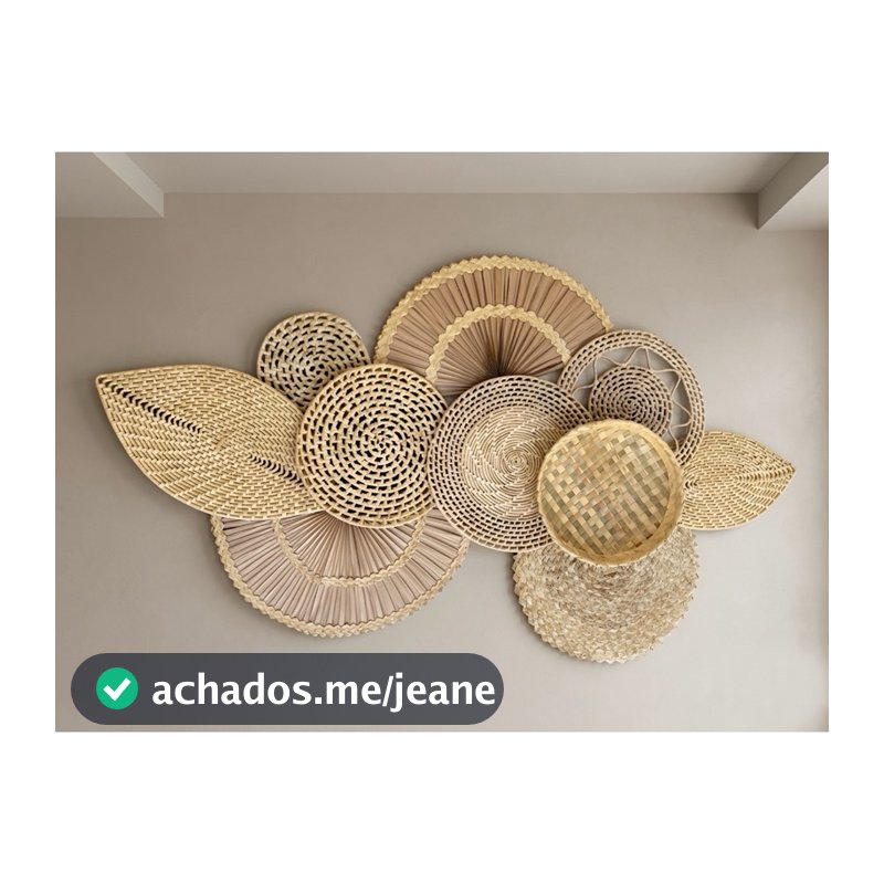 Composição de parede boho chic 10 peças