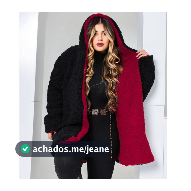 Casaco Teddy Plus Size Dupla Face Feminino