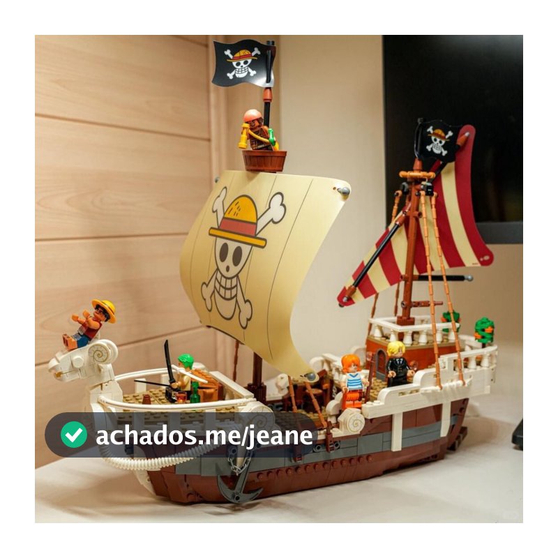 1376 pçs Monkey D. Luffy Advance Going Merry One Piece 75639 Bloco de Construção Conjunto de Brinquedos Presente Comlego