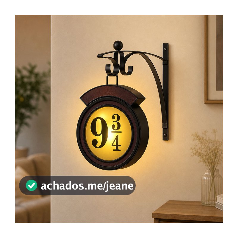 Candeeiro De Parede Plataforma 9 3/4 RGB LED Arandela Controle Remoto Luz De Decoração Para Casa