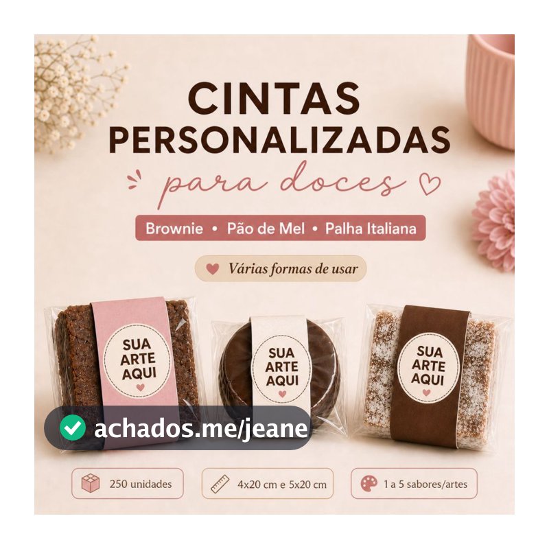 Cinta Personalizada Embalagem Rótulo Faixa Papel Etiqueta Premium Tags Fita Brownie Cook Pão de Mel Palha Italiana