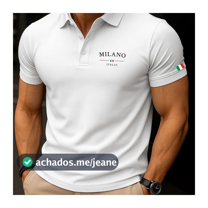 Camisa Polo Masculina Camiseta Milano Italia Camiseta Masculina Blusa Masculina