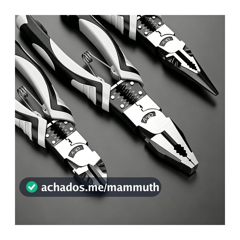 Alicate Titanium Multifuncional Resistente para Corte e Crimpagem de Fios F18