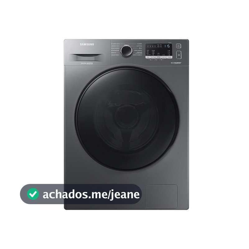 Lava e Seca Samsung 11kg Inox 220V Eco Bubble Digital Inverter com Vapor Higieniza