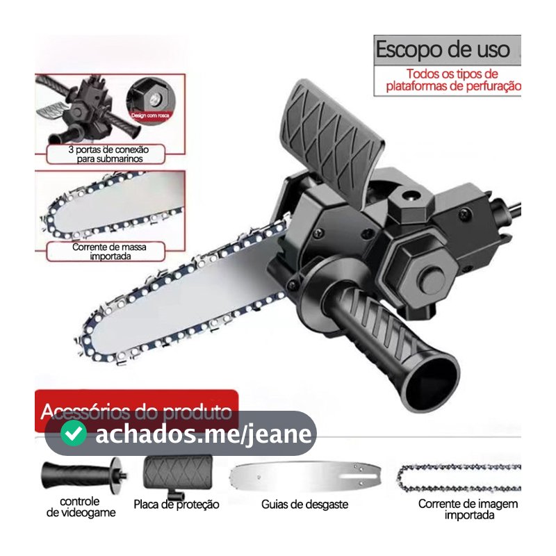 🔥 Envio em 24 horas | Motosserra Para Furadeira E Parafusadeira Adaptador Portátil