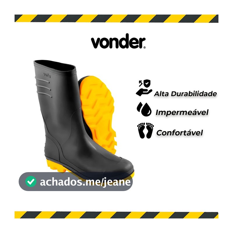 Bota PVC Chuva Motociclista Motoqueiro Impermeável Forrado