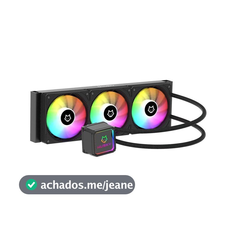 Water Cooler Husky Freezy, Iluminação ARGB, 360mm, AMD e Intel, Preto - HWT300PT