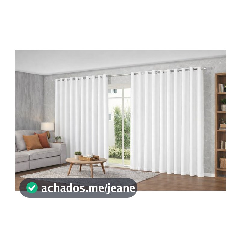 Cortina Letícia 6,00x2,80m | Ideal para Sala e Escritório