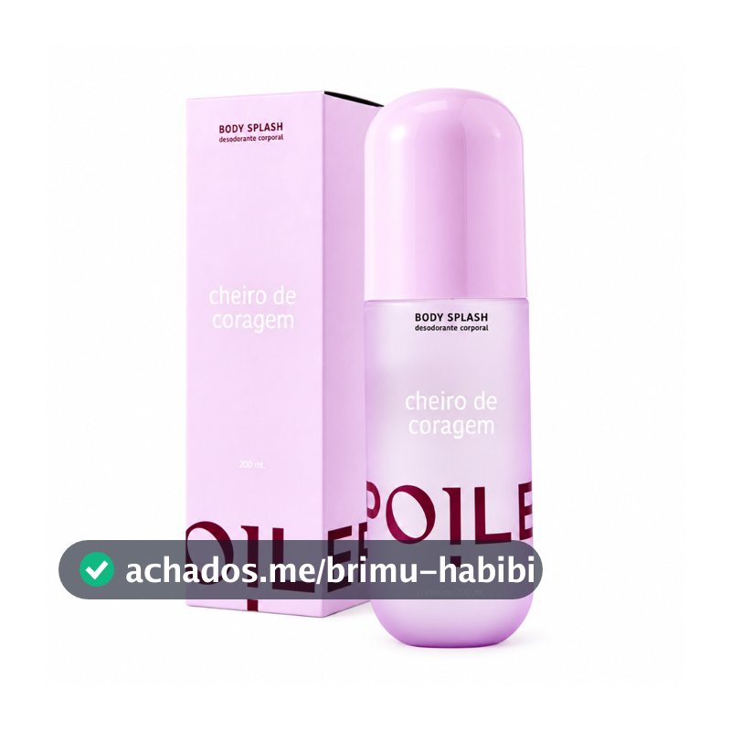 Body Splash Feminino Spoiler Cheiro de Coragem 200ml Fragrância Corporal Marcante para Uso Diário