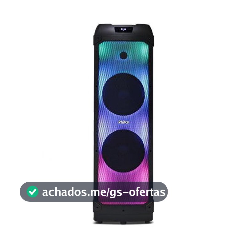 Caixa de Som Philco Extreme 2400W 2x Woofer PCX22000 - Bivolt
