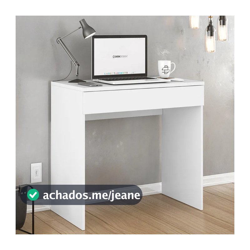 QUEIMA DE ESTOQUE! Mesa Multiuso Escrivaninha/Mesa para computador escritório Prisma - Branco