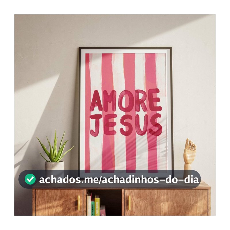 Quadro Decorativo Religiosos Com Textos Bíblicos Para Sala, Quarto ou Escritório – Amore Jesus No1