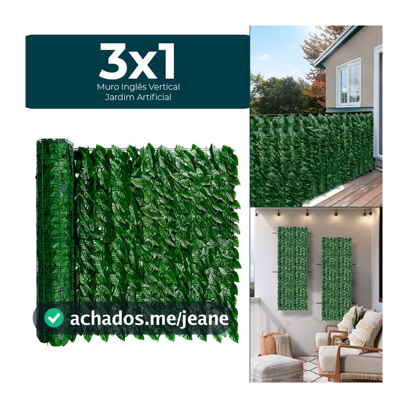 Muro Inglês Jardim Vertical Artificial Painel