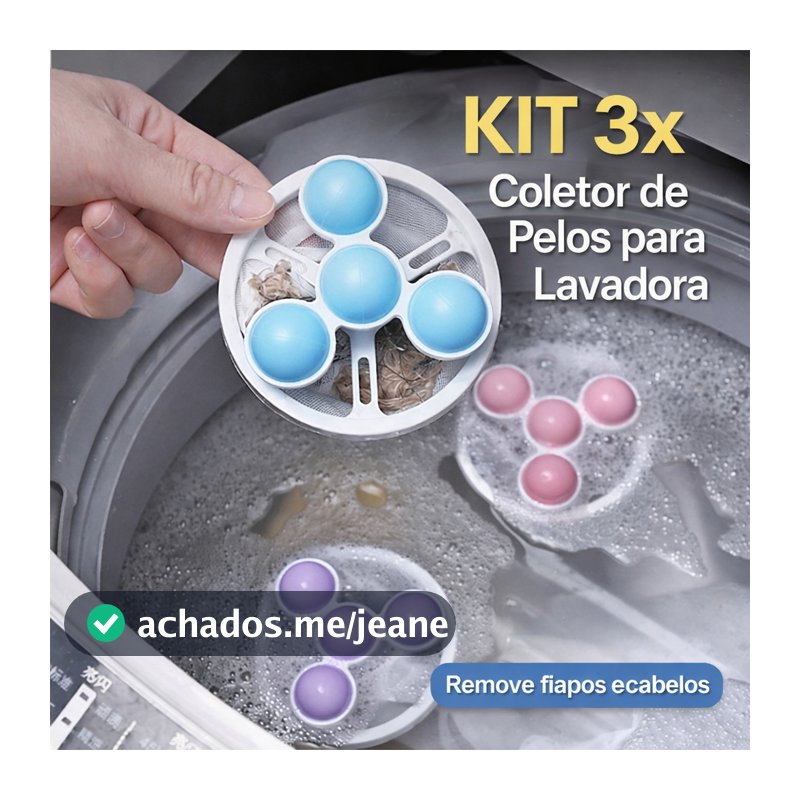 3-1 Filtro Coletor Pelos Máquina Lavar Roupa Fiapos Pet Reutilizável Flutuante Anti Pelos