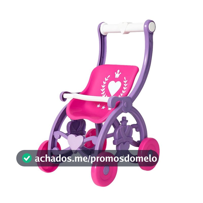 Carrinho de Boneca Infantil GRANDE - Bebê Reborn Brinquedo Menina