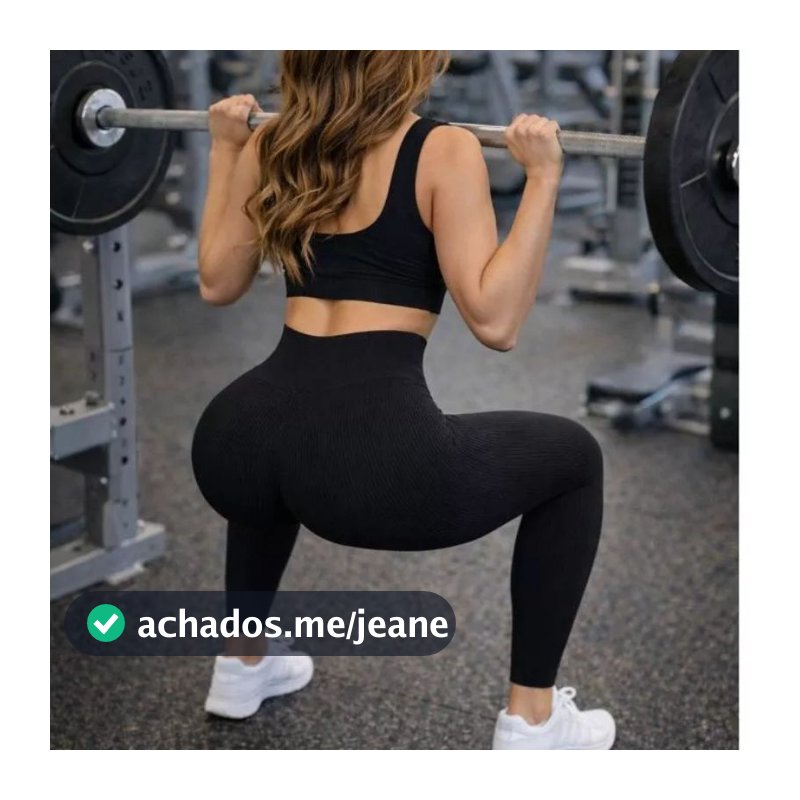 Legging feminina canelada leg sem costura de cintura alta academia yoga e treinos