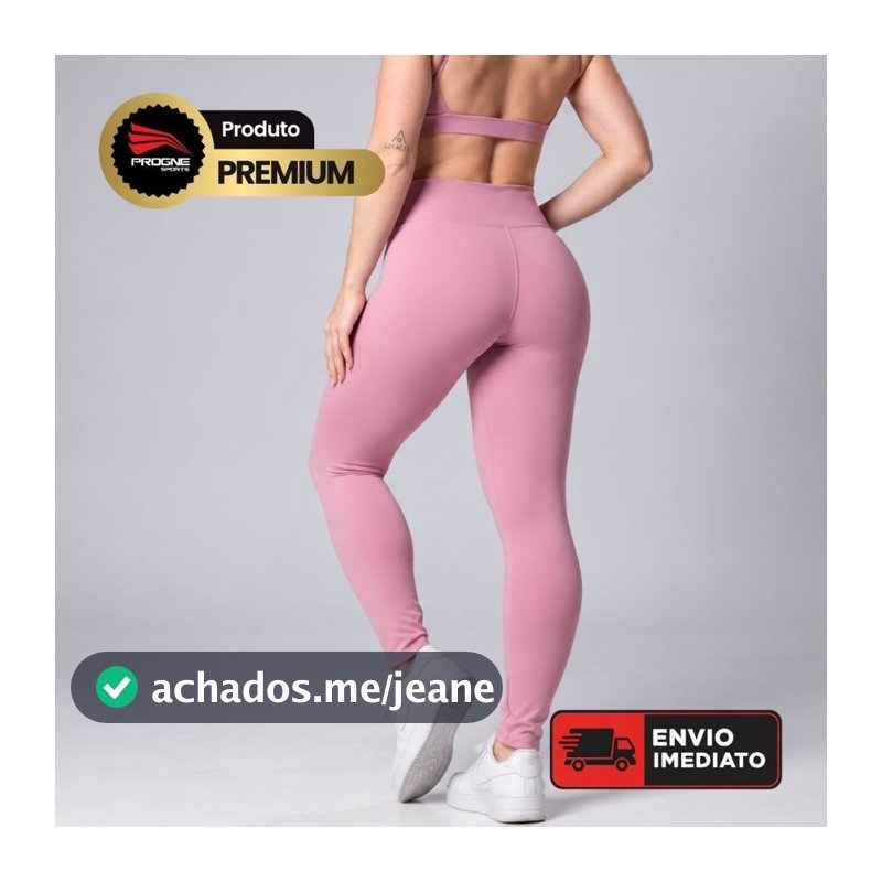 Calça Legging Feminina Compressão Sem Transparência - Progne Sports - Modela Cintura e Glúteos - Corrida Academia