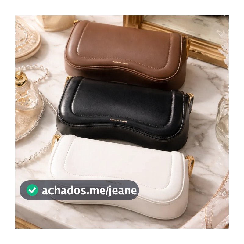 Bolsa Feminina Transversal Tiracolo Casual Pequena Elegante Dia a Dia Alça Ajustável Moderna Luxo de Couro Impermeável