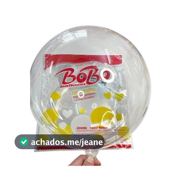 Kit 50 Balão Bubble 45cm 18 Polegadas  Transparente Bobo Premium para Festas Aniversario Decoração Resistente Duravel