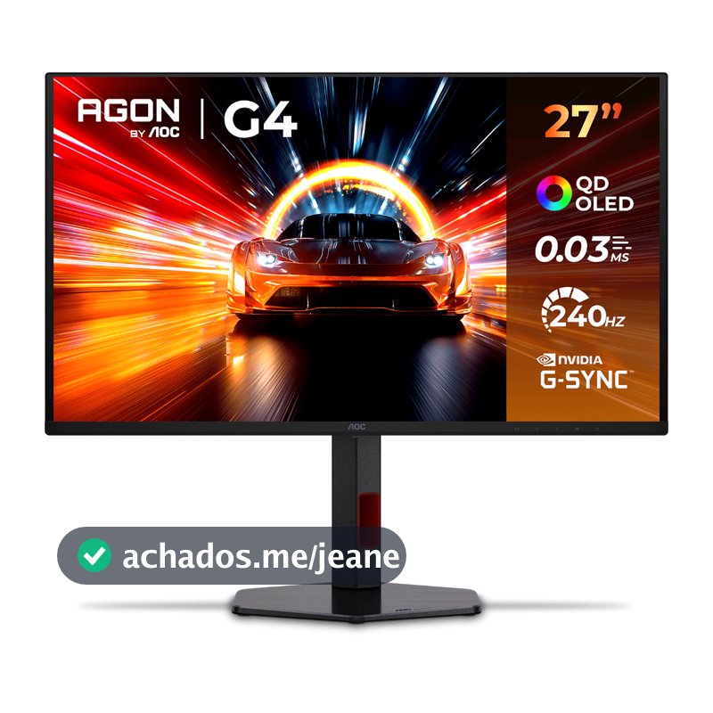 Monitor Gamer AOC AGON 27" OLED QHD 240Hz, 0.03ms - Q27G4ZDR