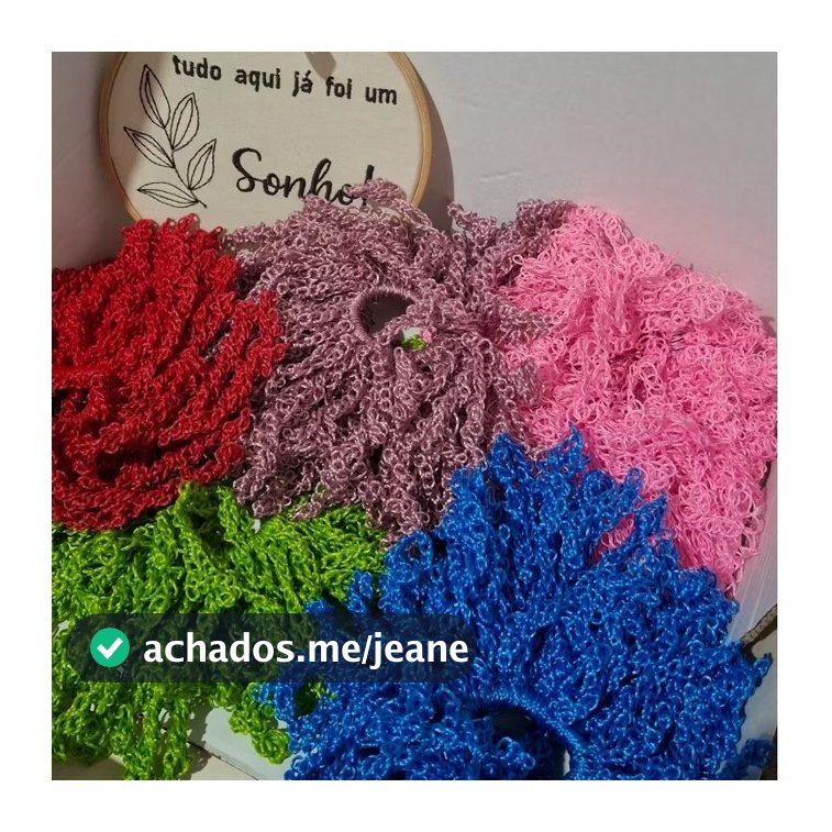Scrunchie Frufru gominha xuxinha de Cabelo em croche