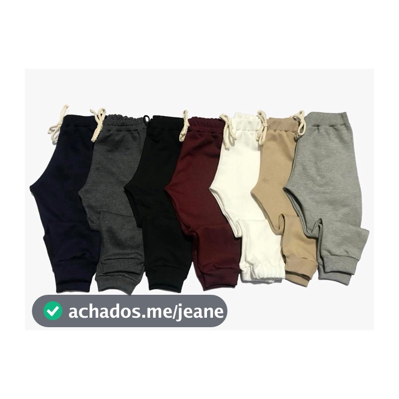 Calça Infantil bebe ao 6 anos moletinho flanelado
