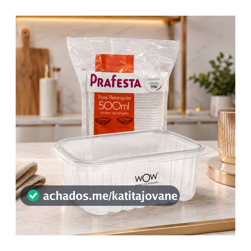 Kit 24 Pote Descartável 500ml Freezer Microondas Marmita