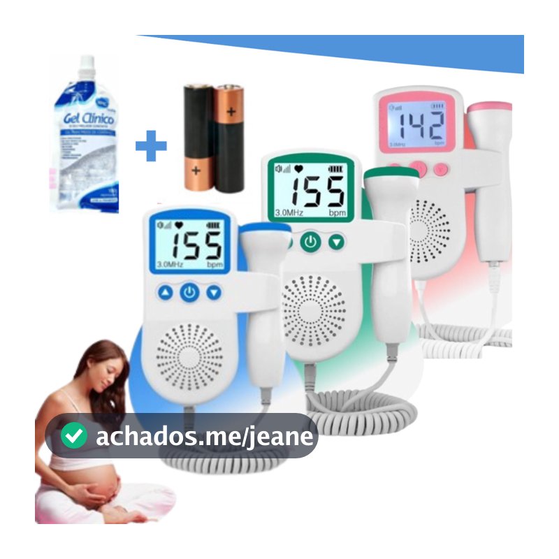 Doppler Fetal Monitor De Frequência Cardíaca Para Bebês Display