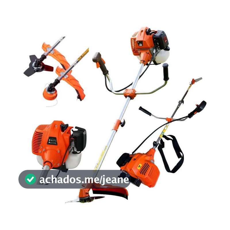 Roçadeira A Gasolina Cortador de Grama 75cc 2t 7500 Rpm Profissional  KNAKASAKI e Qualidade + Acessorios de Brinde